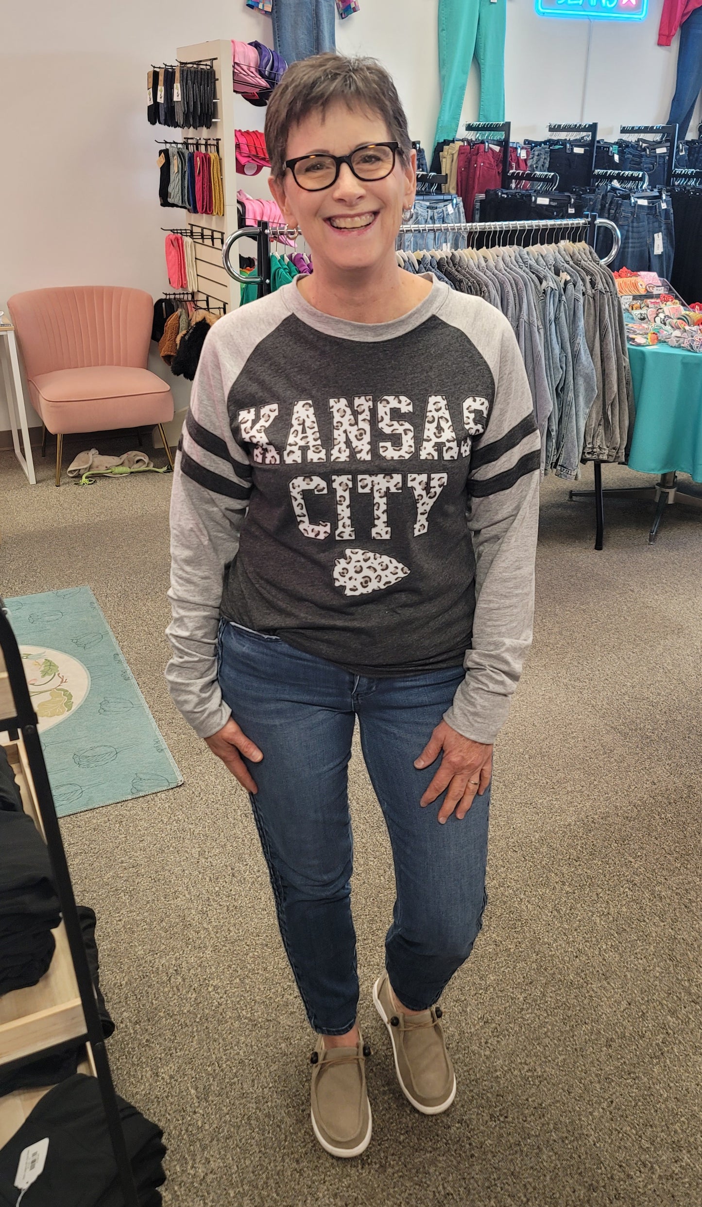 Kansas City Leopard GameDay LS Tee