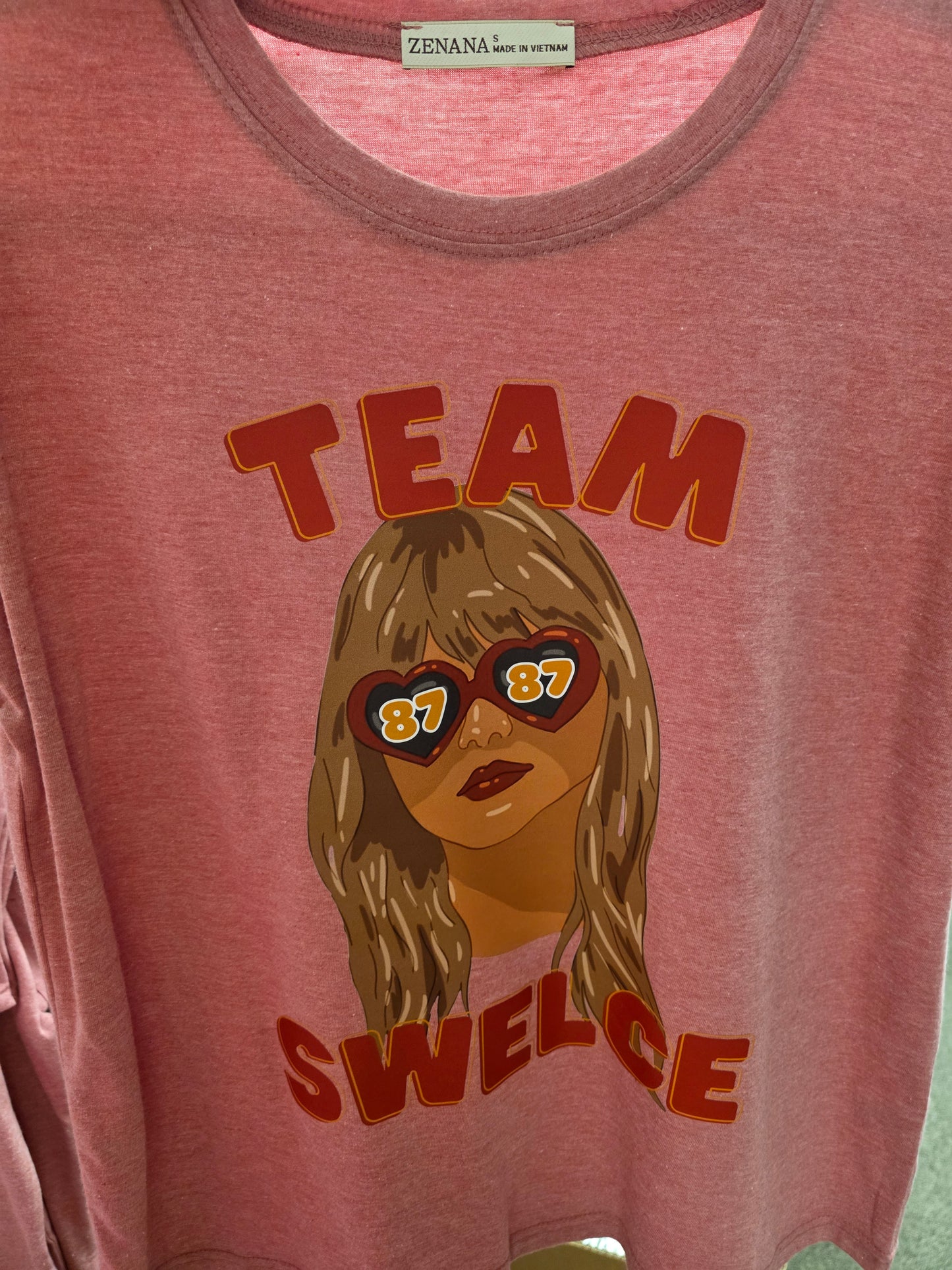 Team Swelce Tee Heather Red