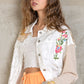 POL Patchwork Embroiedered Distressed Jacket