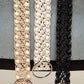 POL Crochet Beaded Belt Ivory
