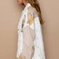 POL Patchwork Embroiedered Distressed Jacket