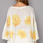 POL Sunny Floral Thin Sweater