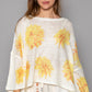 POL Sunny Floral Thin Sweater
