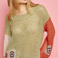 POL Fall Crochet Granny Square Sweater