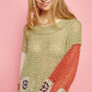 POL Fall Crochet Granny Square Sweater