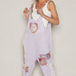 POL Patchwork Ribbed Jumpsuit Lilac