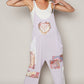 POL Patchwork Ribbed Jumpsuit Lilac