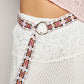 POL Embroidered Butterfly Belt