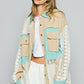 POL Patchwork Crochet Shacket