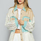 POL Patchwork Crochet Shacket