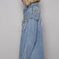 POL Studded Denim Button-Up Shirt