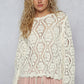 POL Crochet Pullover Cream
