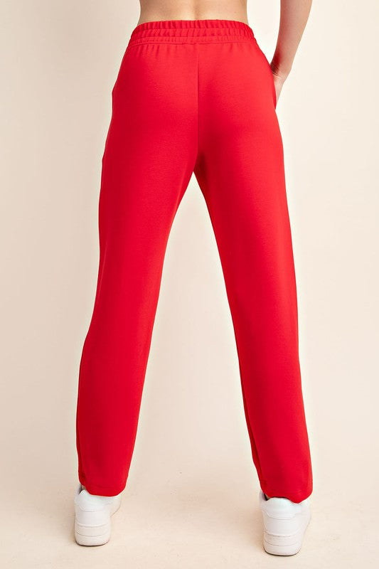 Crosswaist Buttery Soft Pants Red