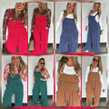 Karli Ribbed Overalls Winter Colors *PREORDER*
