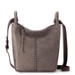 Los Feliz Slouchy Crossbody Mushroom Suede