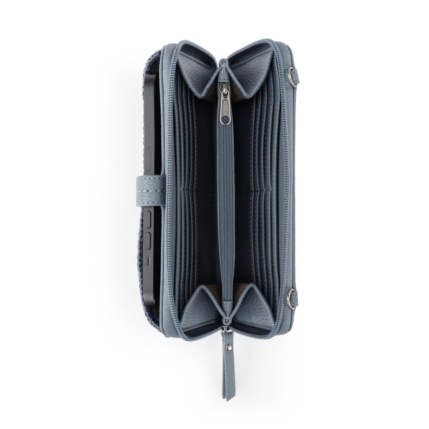 Iris Large Smartphone Crossbody Maritime Suede