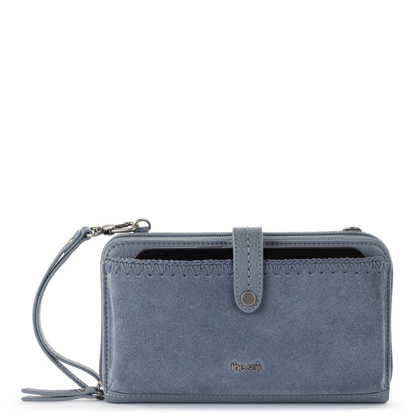 Iris Large Smartphone Crossbody Maritime Suede