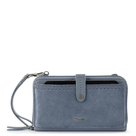 Iris Large Smartphone Crossbody Maritime Suede