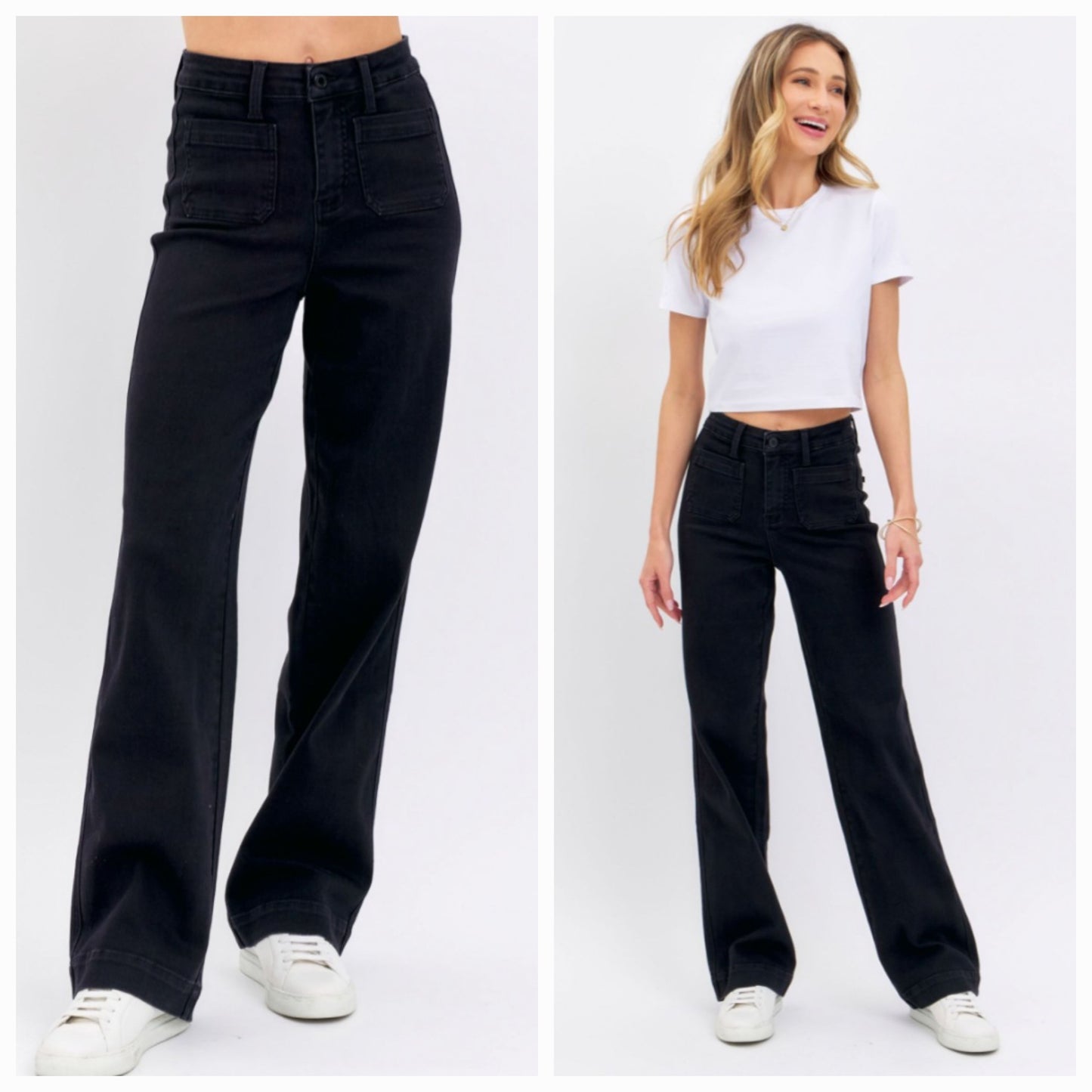 Judy Blue Pocket Perfection Black Straight Leg Jean