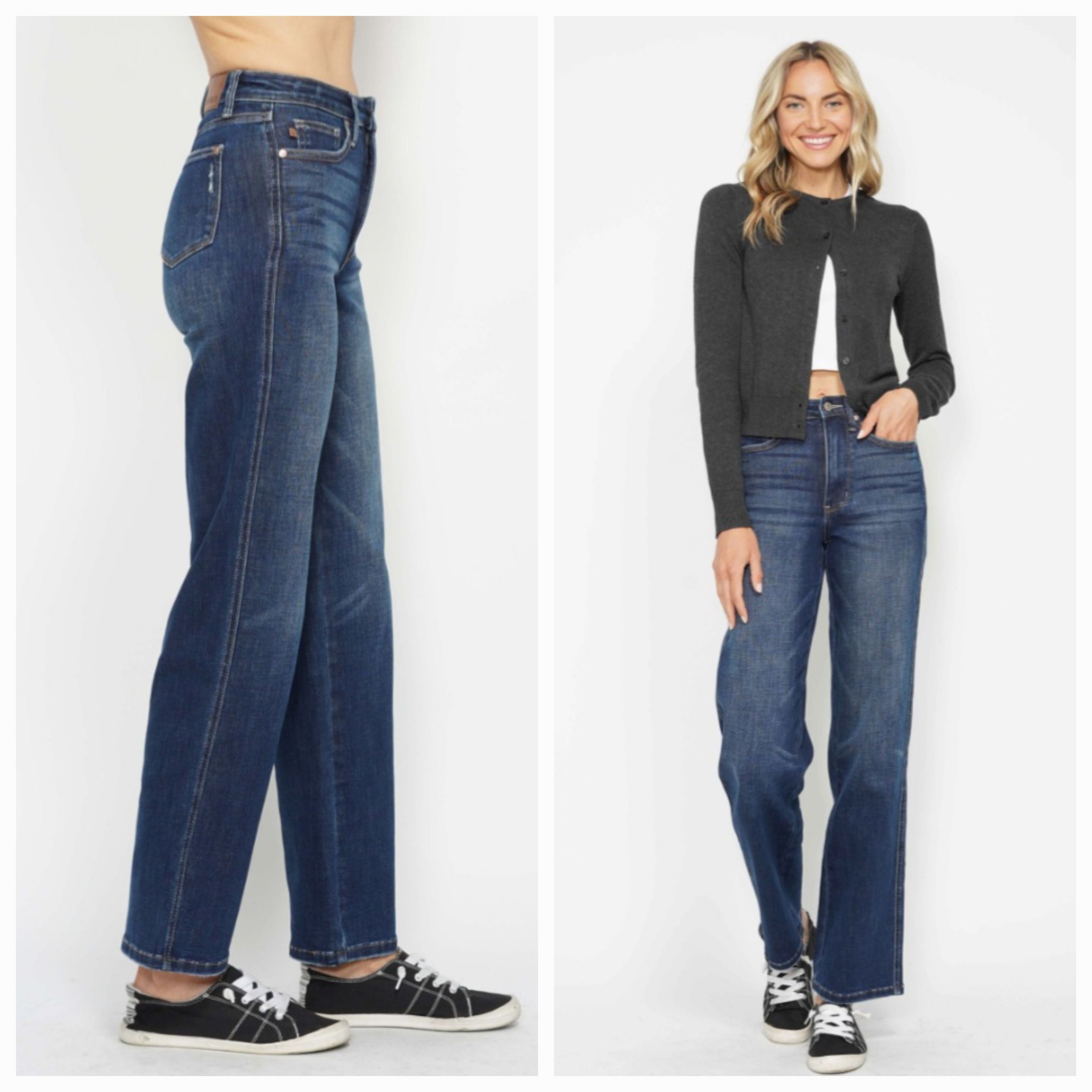 Judy Blue Full Size Tummy Control Straight Jeans Plus Size