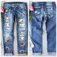 Football Sequin Patch Game Day Jeans