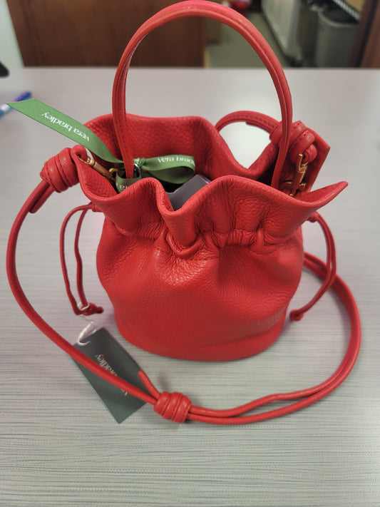 Tilden Drawstring Crossbody Goji Berry Red Leather *Final Sale*