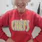 RED CHIEFS CUSTOM Leopard and GOLD GLITTER Sweatshirt