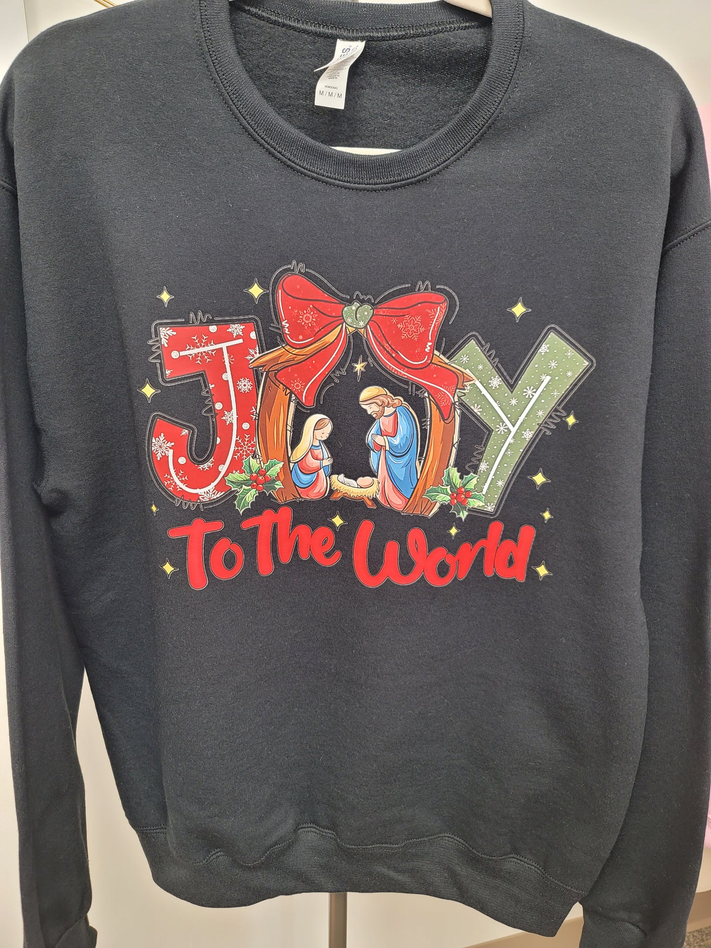 Joy to the World Sweatshirt Black - IN STOCK