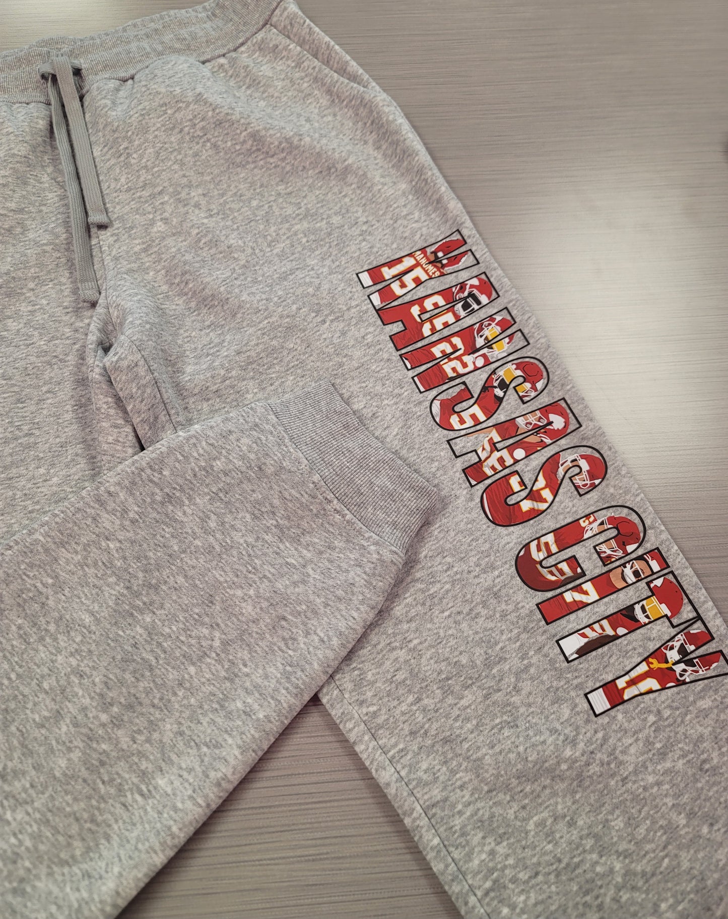 Kansas City Chiefs Fleece Jogger Grey