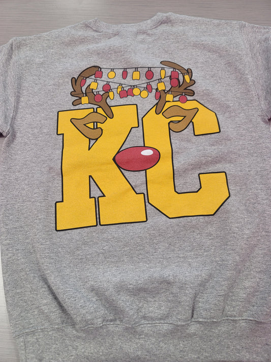 *DOORBUSTER* Reindeer KC FRONT/BACK Fleece