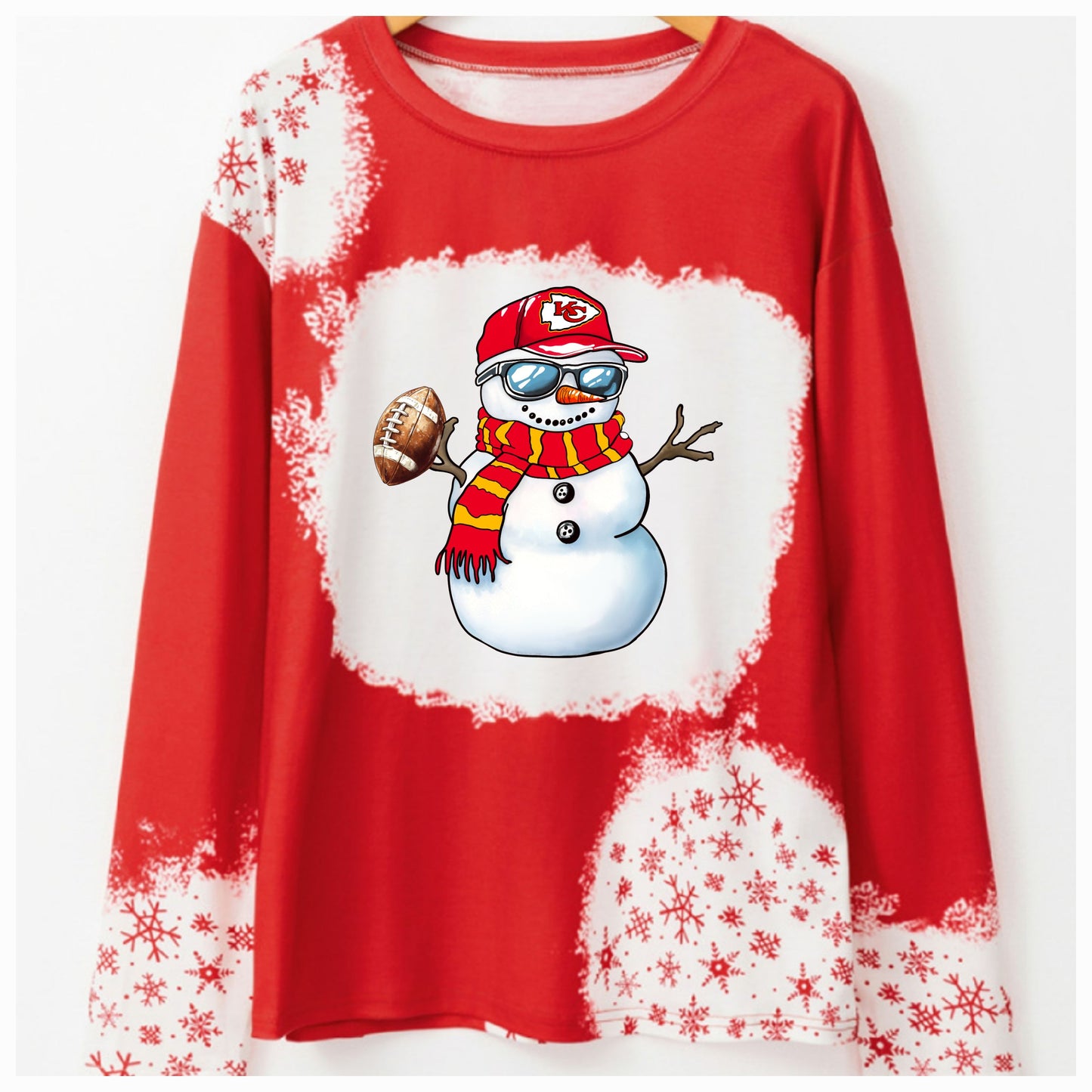 Snowflake Chiefs Snowman Performance Pullover