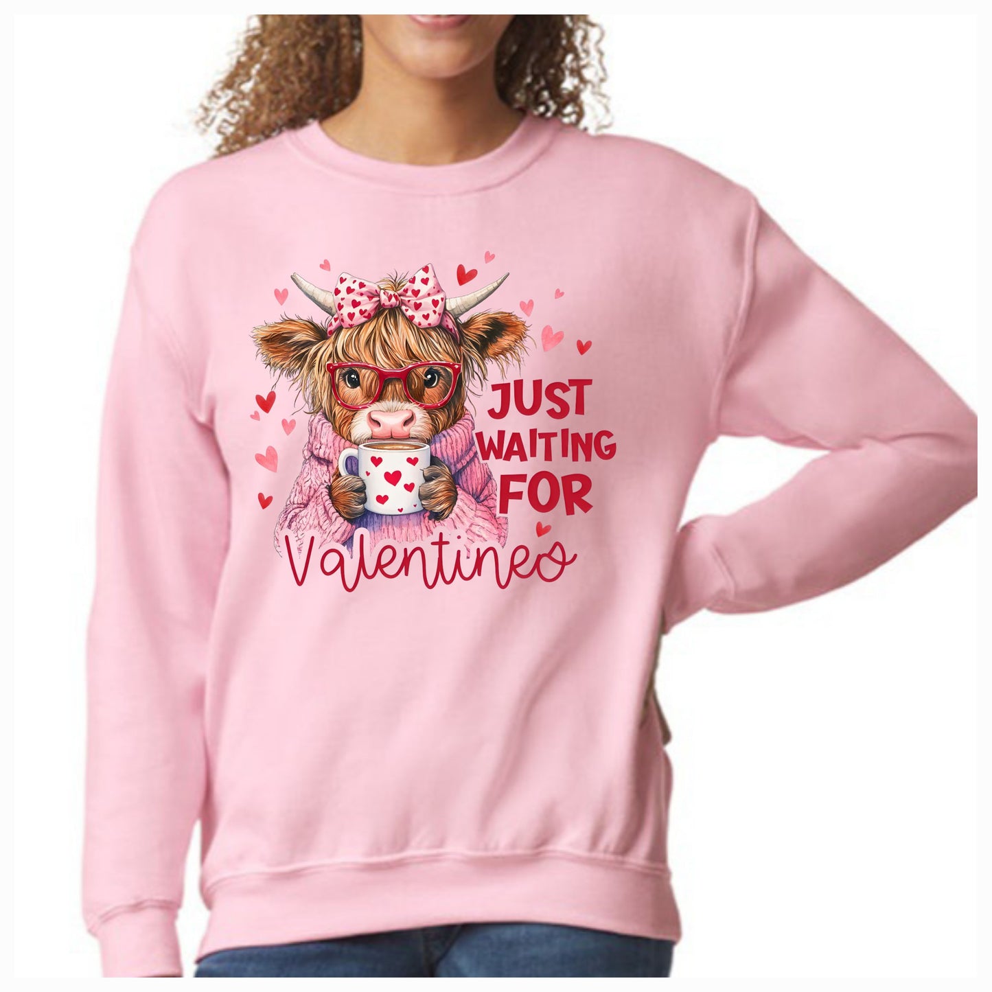 Waiting on Valentine's Pink Sweatshirt *PREORDER*