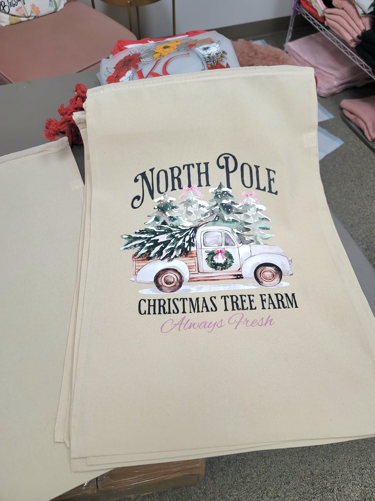 Santa Sack North Pole Truck