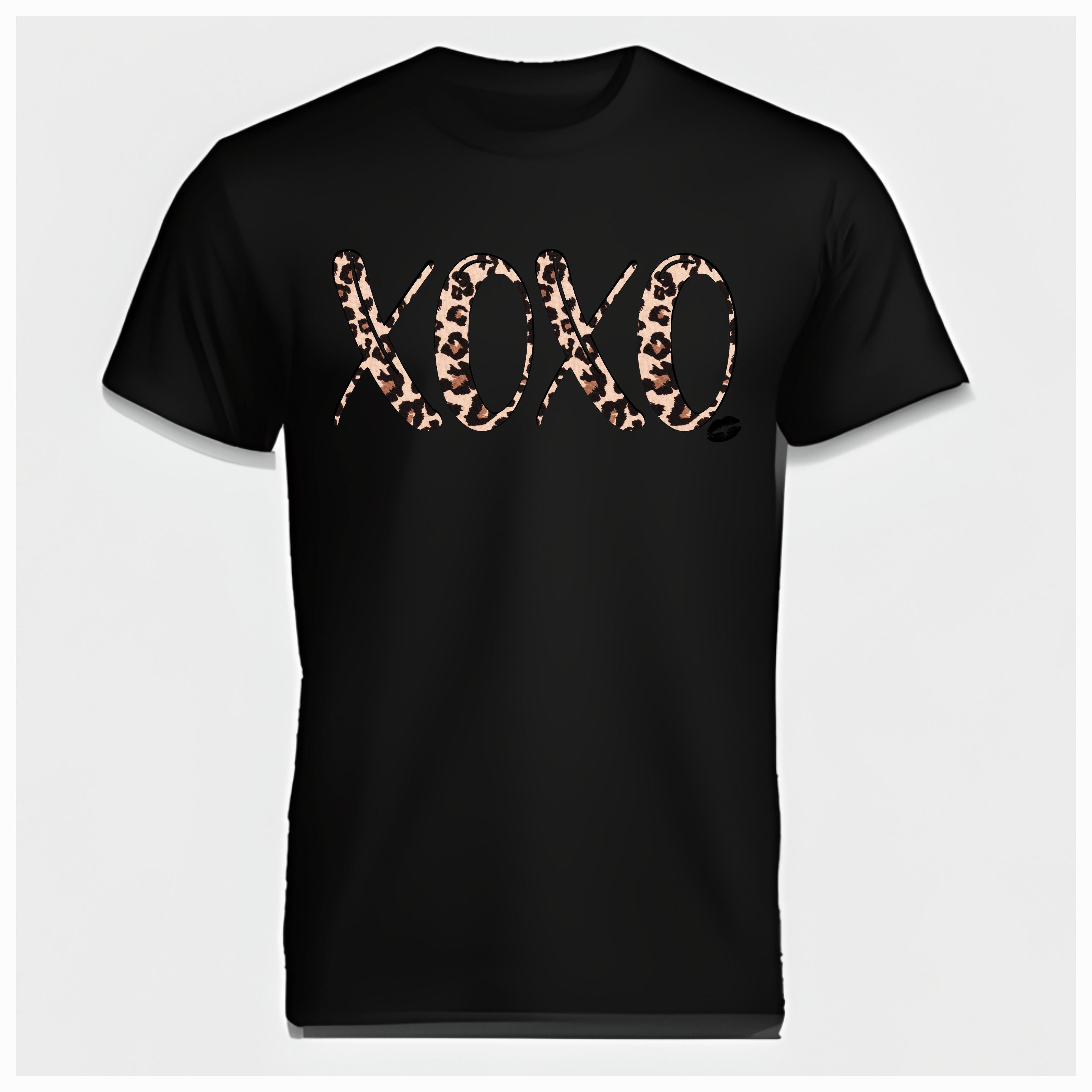 Leopard XOXO SS Tee