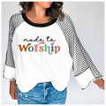 Made to Worship Raglan Sleeve Top