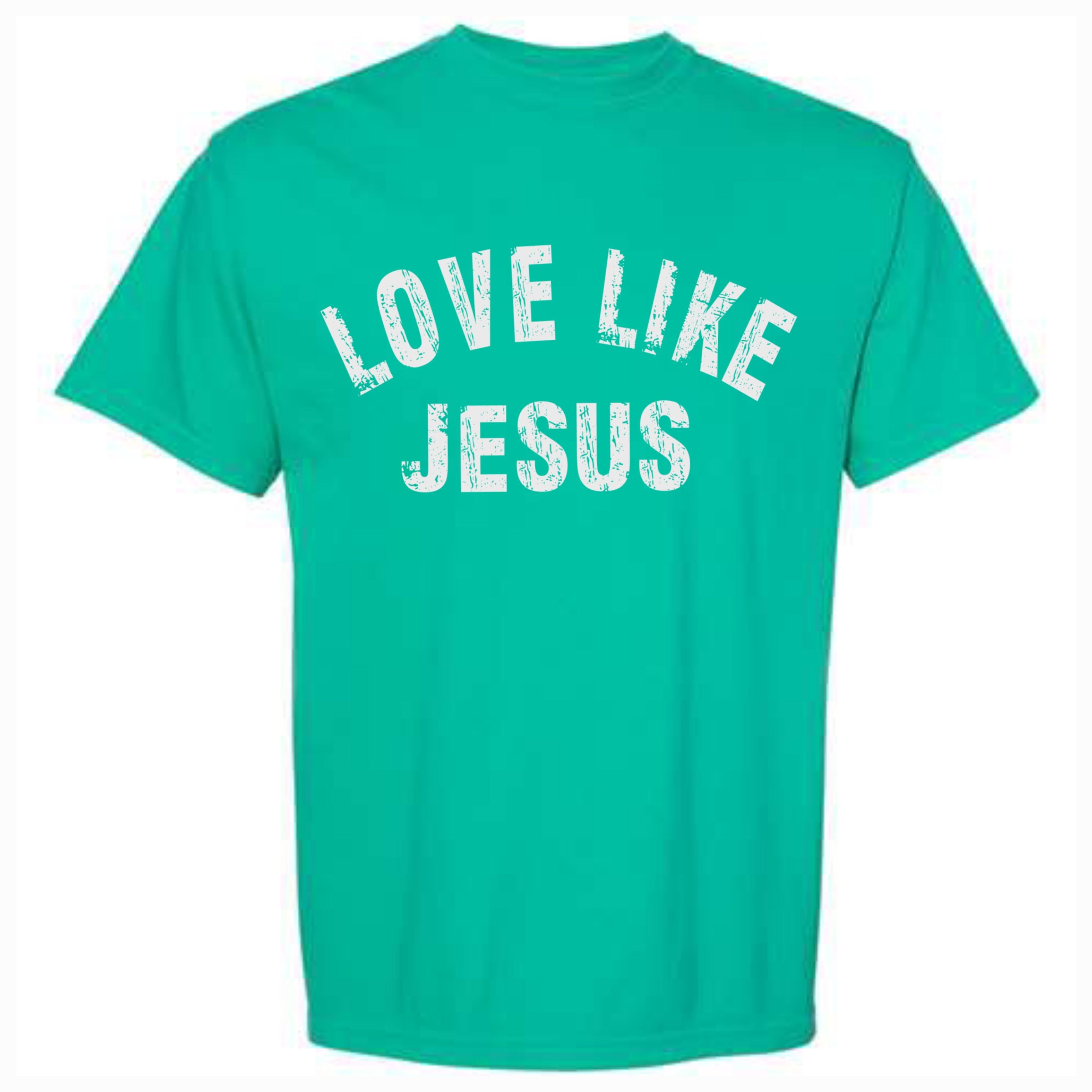 Love Like Jesus Island Green Comfort Colors Tee