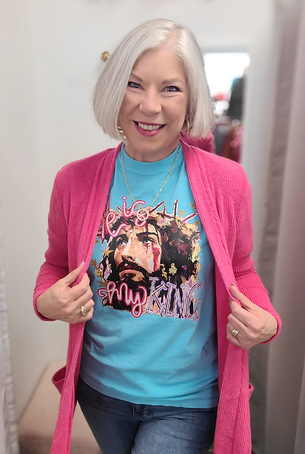 He Is My King Comfort Colors Tee