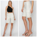 Risen Cream Cargo Bermuda Short