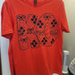Bows and Flowers SS Tee Red