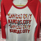 Kansas City Football Repeat Raglan 3/4 Sleeve Tee