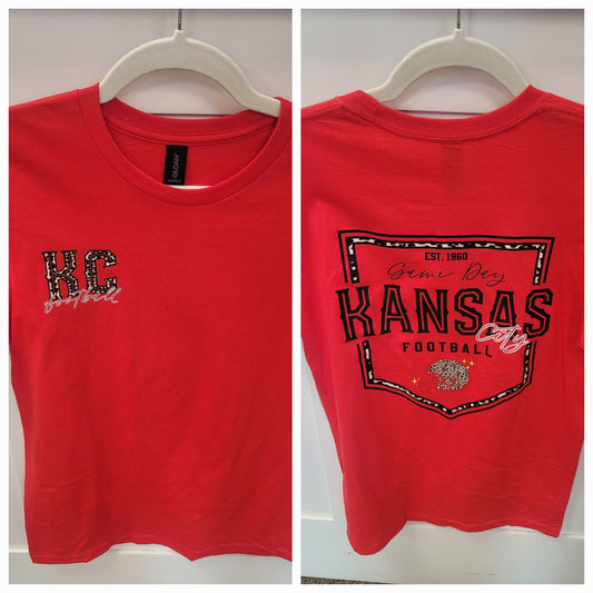 Front Back Leopard KC Tee