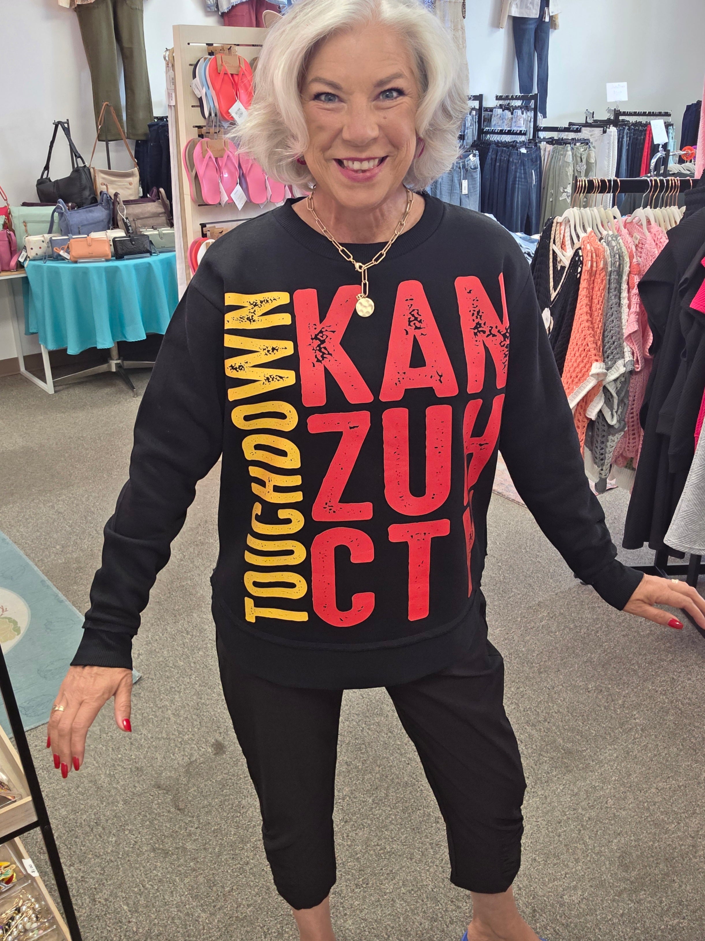 Touchdown Kan Zuh Cty Tunic Weekender Fleece