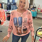 Don't Dull Your Sparkle LS Sweater Pink