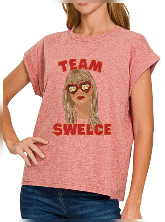 Team Swelce Tee Heather Red