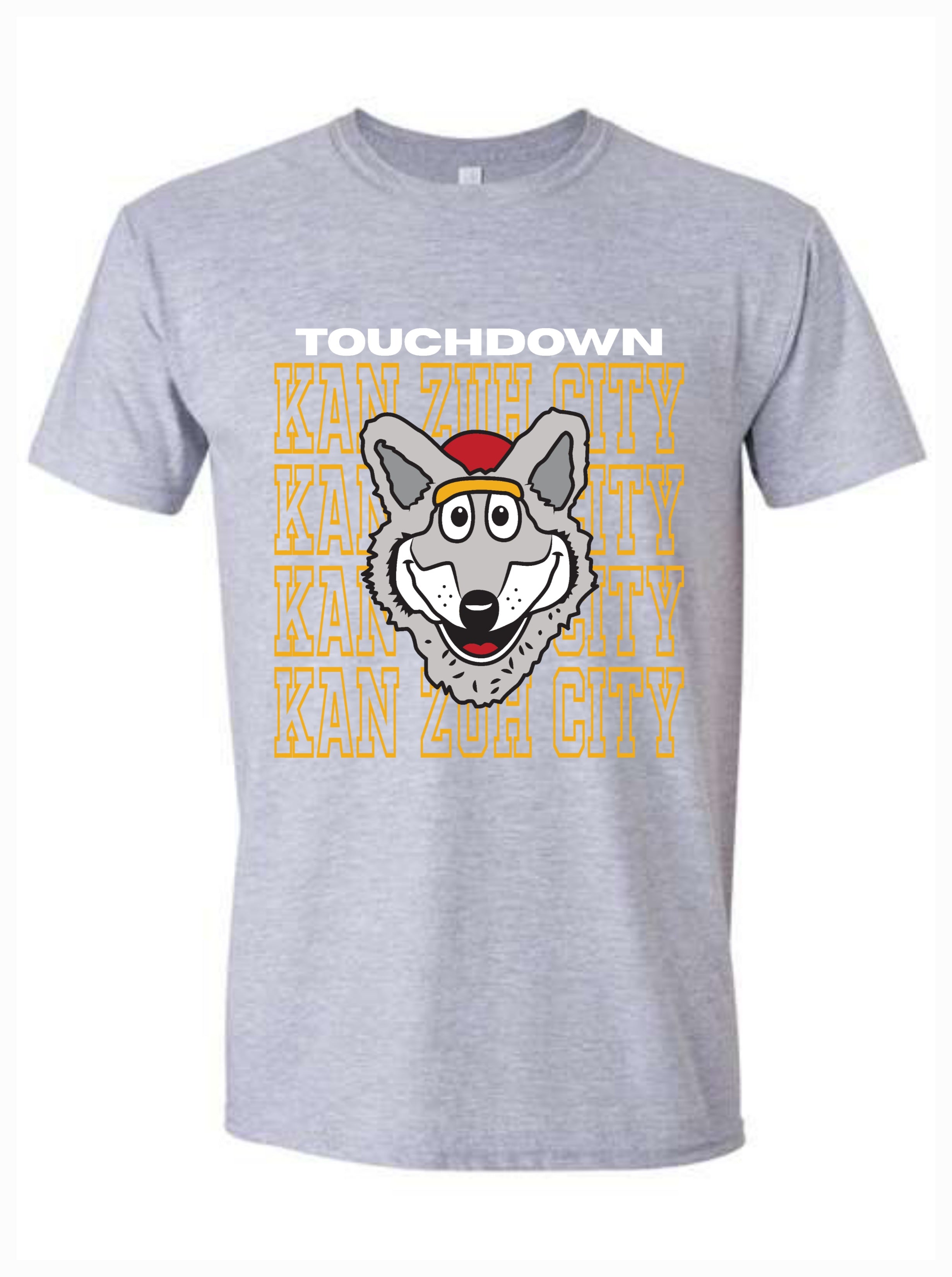 Wolf Touchdown Tee Grey