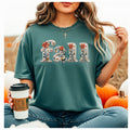 CC Blue Spruce Faux Embroidered Fall SS Tee