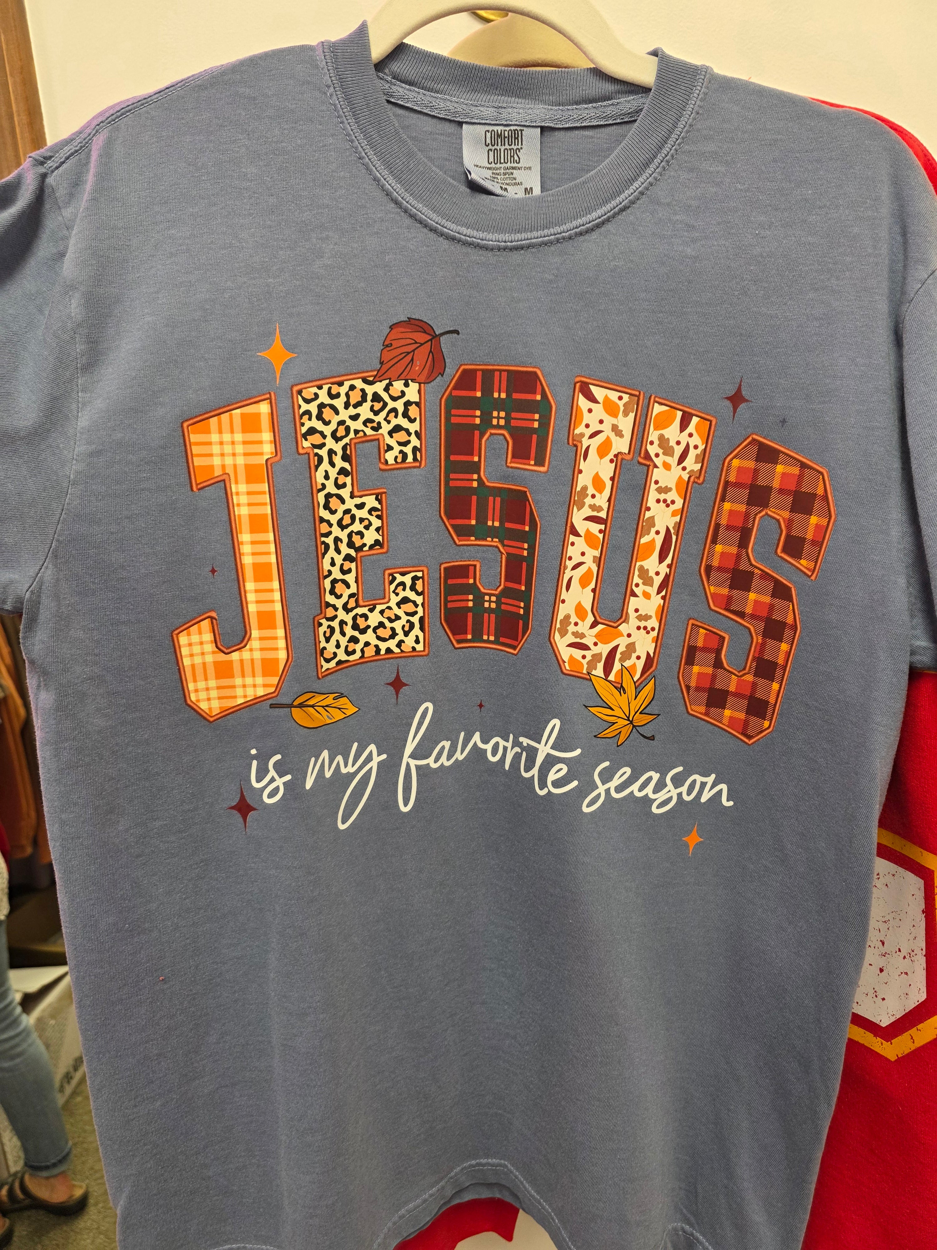 Jesus Is My Favorite Season Blue CC Tee