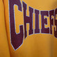 Faux Texture/Glitter Chiefs Sweatshirt Gold