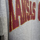 Faux Texture/Glitter KC Sweatshirt H Grey