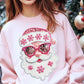 Faux Sequin Pink Santa CC Tee or Sweatshirt